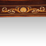Edwardian inlaid rosewood envelope card table - Image 7