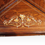 Edwardian inlaid rosewood envelope card table - Image 10
