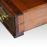Edwardian inlaid rosewood envelope card table - Image 12
