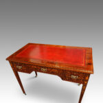 Edwardian inlaid rosewood writing table - Image 7