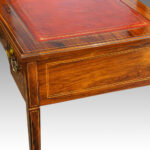 Edwardian inlaid rosewood writing table - Image 3