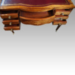 Edwardian inlaid rosewood writing table - Image 12