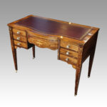 Edwardian inlaid rosewood writing table - Image 11
