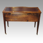 Edwardian inlaid rosewood writing table - Image 5