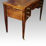 Edwardian inlaid rosewood writing table - Image 4