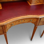 Edwardian inlaid satinwood desk - Image 6