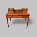 Edwardian inlaid satinwood writing table