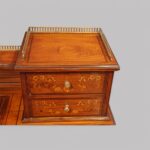 Edwardian inlaid satinwood writing table - Image 8