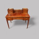 Edwardian inlaid satinwood writing table - Image 6