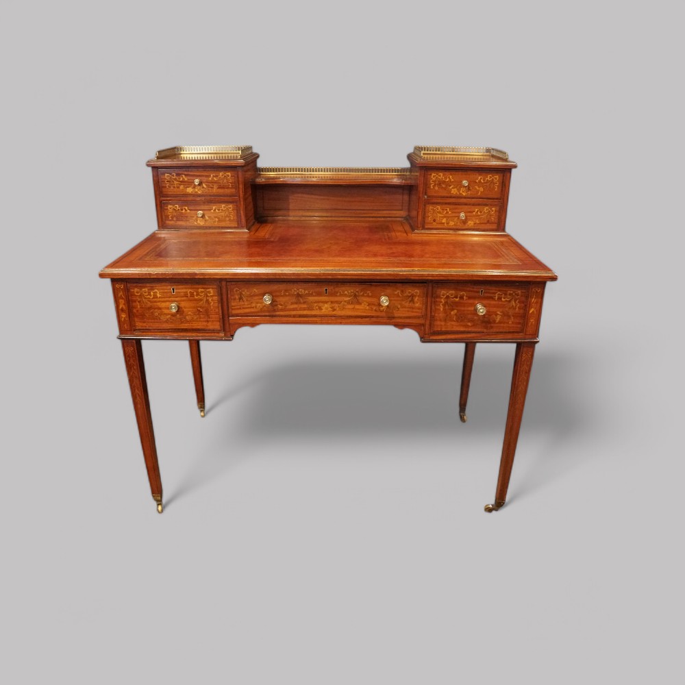 Edwardian-inlaid-satinwood-writing-table.jpg Edwardian inlaid satinwood writing table - Image 1