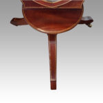 Edwardian inlaid mahogany cheval mirror - Image 6