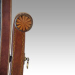 Edwardian inlaid mahogany cheval mirror - Image 4