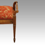 Edwardian inlaid piano stool - Image 6