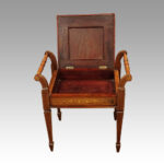 Edwardian inlaid piano stool - Image 2