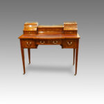 Edwardian inlaid mahogany writing desk