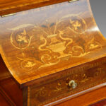 Edwardian inlaid mahogany writing desk - Image 2