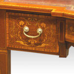 Edwardian inlaid mahogany writing desk - Image 4
