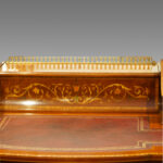 Edwardian inlaid mahogany writing desk - Image 3