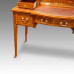 Edwardian inlaid mahogany writing desk - Image 9