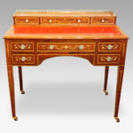 Edwardian inlaid writing /dressing table
