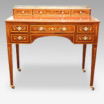 Edwardian inlaid writing /dressing table - Image 8