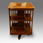 Edwardian mahogany revolving bookcase - Image 2