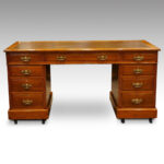 Edwardian large oak pedestal desk NOW SOLD