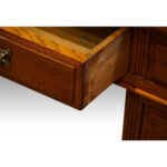 Edwardian large oak pedestal desk NOW SOLD - Image 7