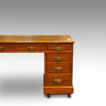 Edwardian large oak pedestal desk NOW SOLD - Image 2