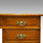 Edwardian large oak pedestal desk NOW SOLD - Image 3