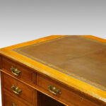 Edwardian large oak pedestal desk NOW SOLD - Image 5