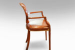 Edwardian Mahogany and Leather Desk Chair - Image 3
