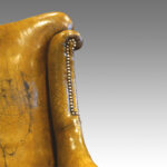 Edwardian leather reading easy chair - Image 2