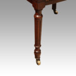 Edwardian leather tub desk chair - Image 6