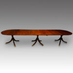 Edwardian mahogany 12ft long dining table