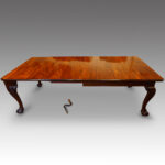 Edwardian mahogany 2 leaf extending dining table