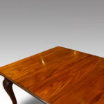 Edwardian mahogany 2 leaf extending dining table - Image 10
