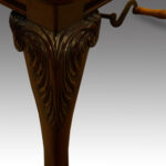 Edwardian mahogany 2 leaf extending dining table - Image 9