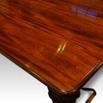 Edwardian mahogany 2 leaf extending dining table - Image 4