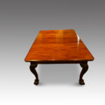 Edwardian mahogany 2 leaf extending dining table - Image 3