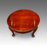 Edwardian mahogany 3 leaf dining table - Image 9