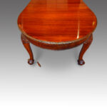 Edwardian mahogany 3 leaf dining table - Image 10