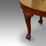 Edwardian mahogany 3 leaf dining table - Image 5