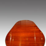 Edwardian mahogany 3 leaf dining table - Image 4