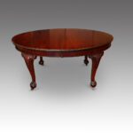 Edwardian mahogany 3 leaf dining table - Image 2