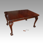 Edwardian mahogany 8 seat dining table - Image 5