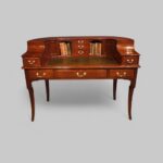 Edwardian mahogany Carlton House desk