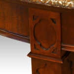 Edwardian round mahogany extending dining table - Image 9