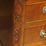 Edwardian Chippendale style pedestal desk - Image 13