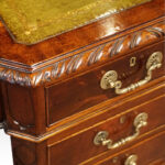 Edwardian Chippendale style pedestal desk - Image 7